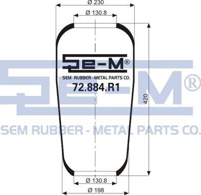 Sem Lastik 72.884.R1 - Soffietto, Sospensione pneumatica autozon.pro