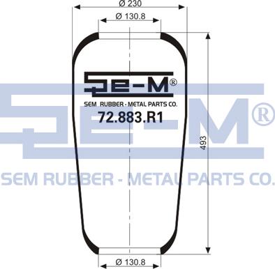 Sem Lastik 72.883.R1 - Soffietto, Sospensione pneumatica autozon.pro