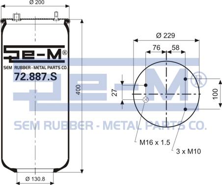 Sem Lastik 72.887.S - Soffietto, Sospensione pneumatica autozon.pro