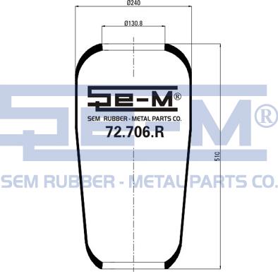 Sem Lastik 72.706.R - Soffietto, Sospensione pneumatica autozon.pro