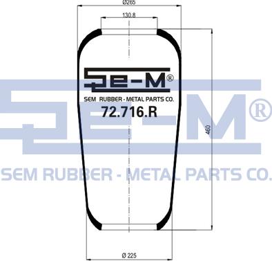 Sem Lastik 72.716.R - Soffietto, Sospensione pneumatica autozon.pro