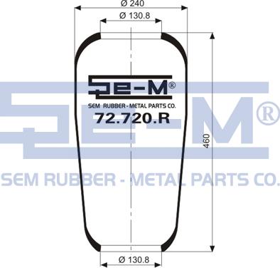 Sem Lastik 72.720.R - Soffietto, Sospensione pneumatica autozon.pro