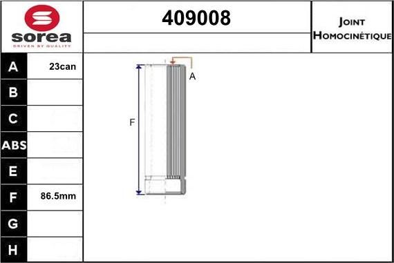 Sera 409008 - Kit giunti, Semiasse autozon.pro