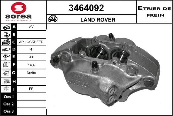 Sera 3464092 - Pinza freno autozon.pro