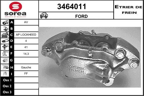 Sera 3464011 - Pinza freno autozon.pro