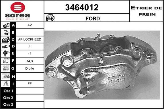 Sera 3464012 - Pinza freno autozon.pro