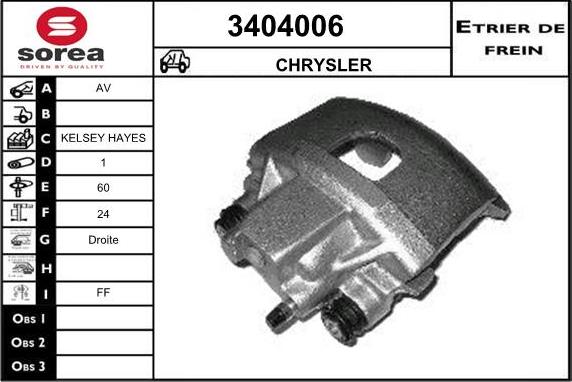 Sera 3404006 - Pinza freno autozon.pro