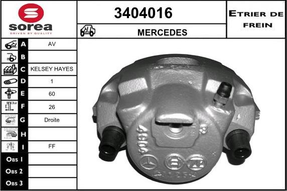 Sera 3404016 - Pinza freno autozon.pro