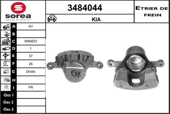 Sera 3484044 - Pinza freno autozon.pro