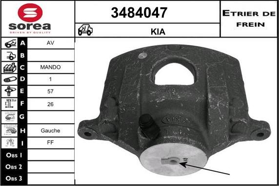 Sera 3484047 - Pinza freno autozon.pro