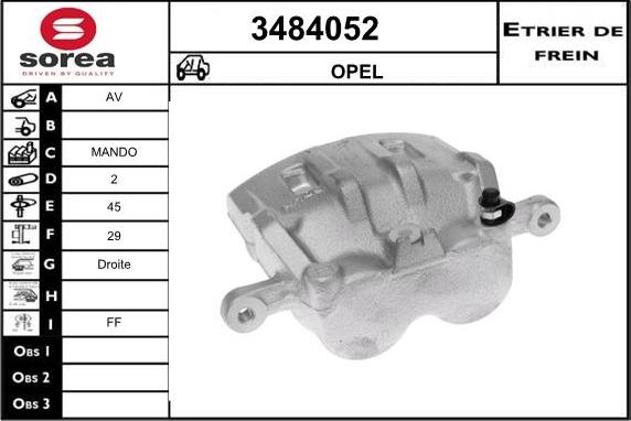 Sera 3484052 - Pinza freno autozon.pro