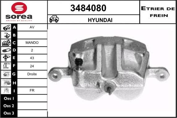 Sera 3484080 - Pinza freno autozon.pro