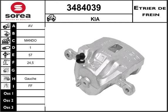 Sera 3484039 - Pinza freno autozon.pro