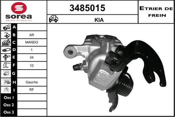 Sera 3485015 - Pinza freno autozon.pro