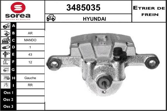 Sera 3485035 - Pinza freno autozon.pro