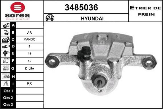 Sera 3485036 - Pinza freno autozon.pro