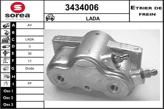 Sera 3434006 - Pinza freno autozon.pro