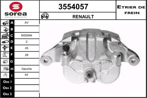 Sera 3554057 - Pinza freno autozon.pro