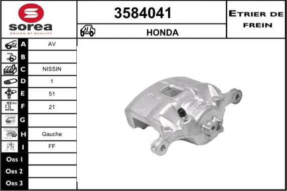 Sera 3584041 - Pinza freno autozon.pro