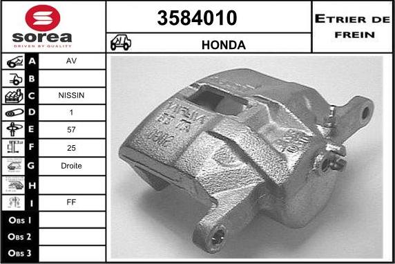 Sera 3584010 - Pinza freno autozon.pro