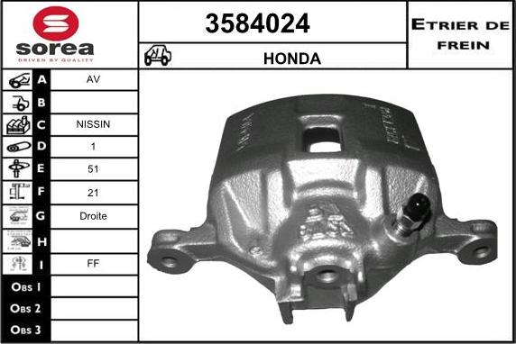 Sera 3584024 - Pinza freno autozon.pro