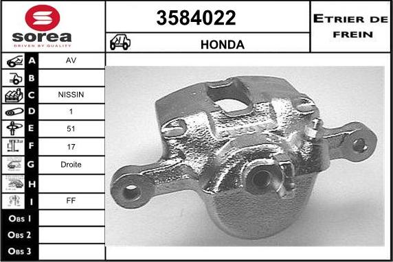 Sera 3584022 - Pinza freno autozon.pro