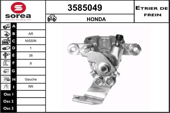 Sera 3585049 - Pinza freno autozon.pro