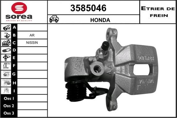 Sera 3585046 - Pinza freno autozon.pro