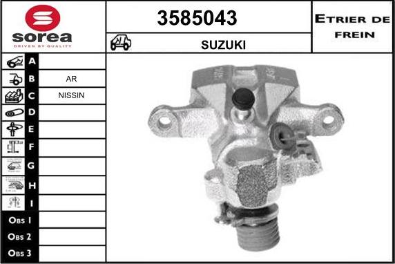 Sera 3585043 - Pinza freno autozon.pro