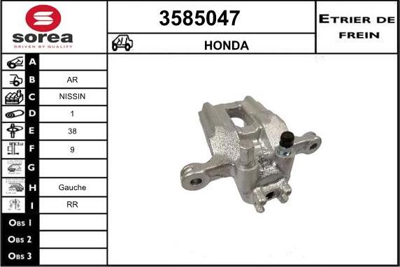 Sera 3585047 - Pinza freno autozon.pro