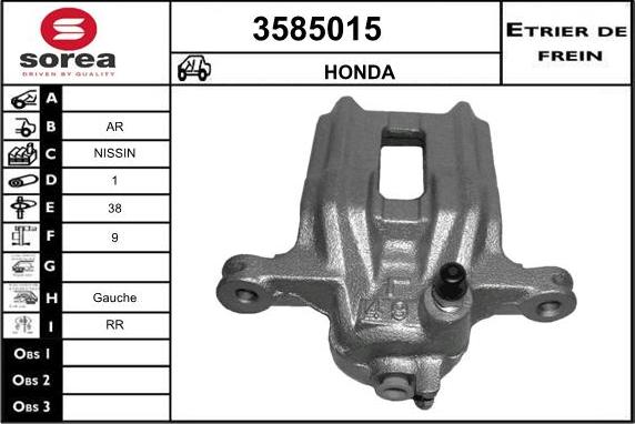 Sera 3585015 - Pinza freno autozon.pro