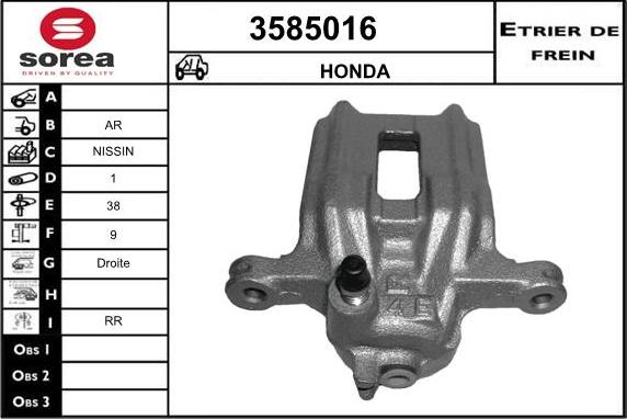 Sera 3585016 - Pinza freno autozon.pro