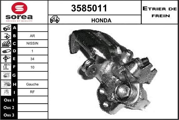 Sera 3585011 - Pinza freno autozon.pro