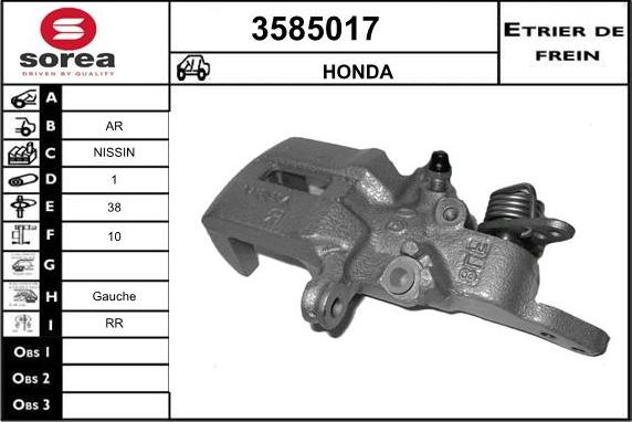 Sera 3585017 - Pinza freno autozon.pro