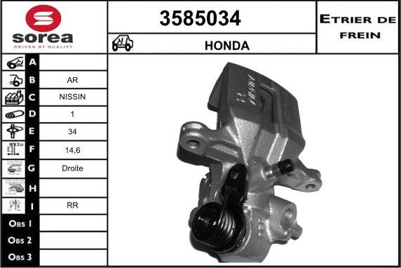 Sera 3585034 - Pinza freno autozon.pro