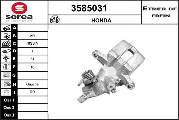 Sera 3585031 - Pinza freno autozon.pro