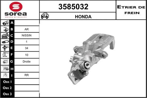 Sera 3585032 - Pinza freno autozon.pro