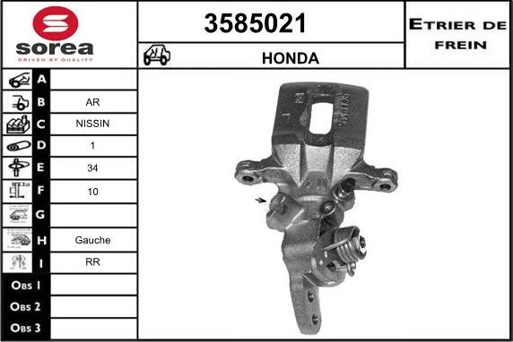 Sera 3585021 - Pinza freno autozon.pro