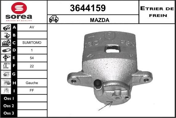 Sera 3644159 - Pinza freno autozon.pro