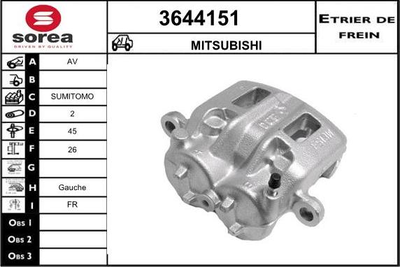 Sera 3644151 - Pinza freno autozon.pro