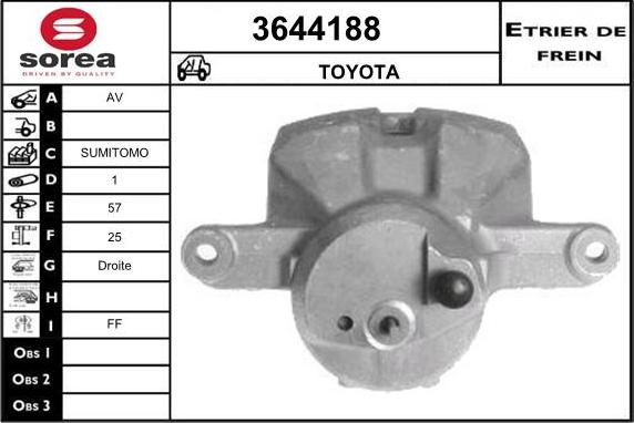 Sera 3644188 - Pinza freno autozon.pro