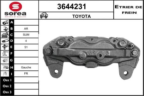 Sera 3644231 - Pinza freno autozon.pro