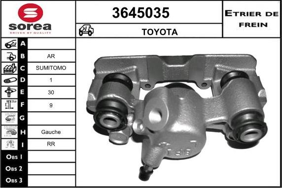 Sera 3645035 - Pinza freno autozon.pro