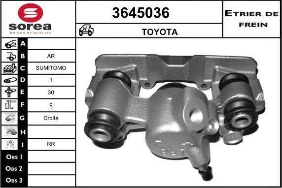 Sera 3645036 - Pinza freno autozon.pro