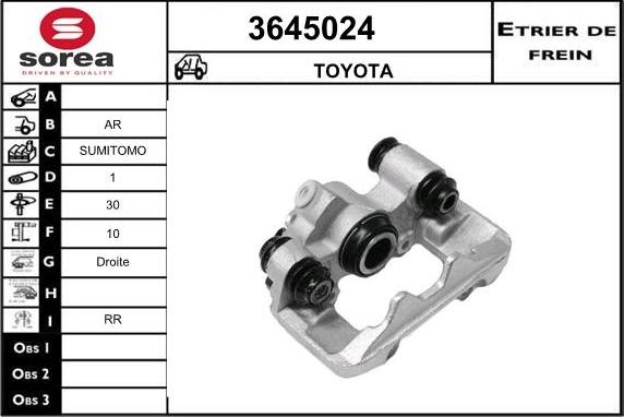 Sera 3645024 - Pinza freno autozon.pro