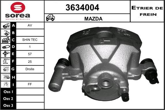 Sera 3634004 - Pinza freno autozon.pro