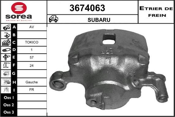 Sera 3674063 - Pinza freno autozon.pro