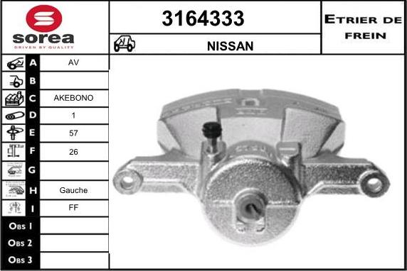 Sera 3164333 - Pinza freno autozon.pro