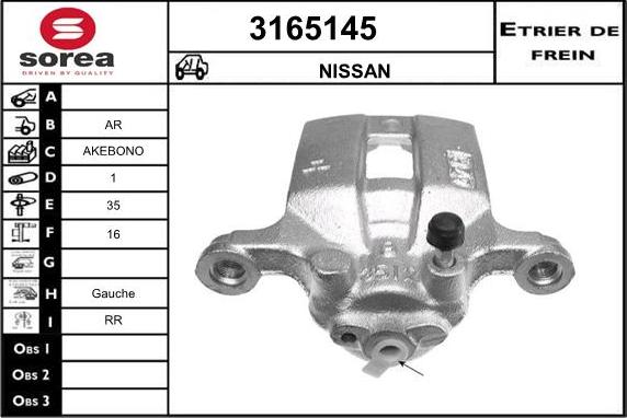 Sera 3165145 - Pinza freno autozon.pro