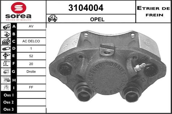 Sera 3104004 - Pinza freno autozon.pro